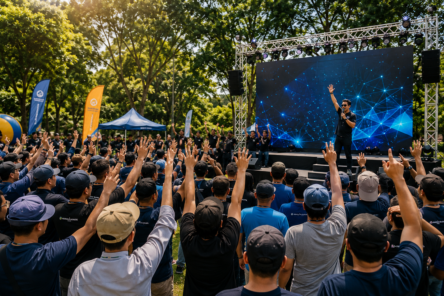 Radjawali Organizer menyelenggarakan event outdoor berskala besar